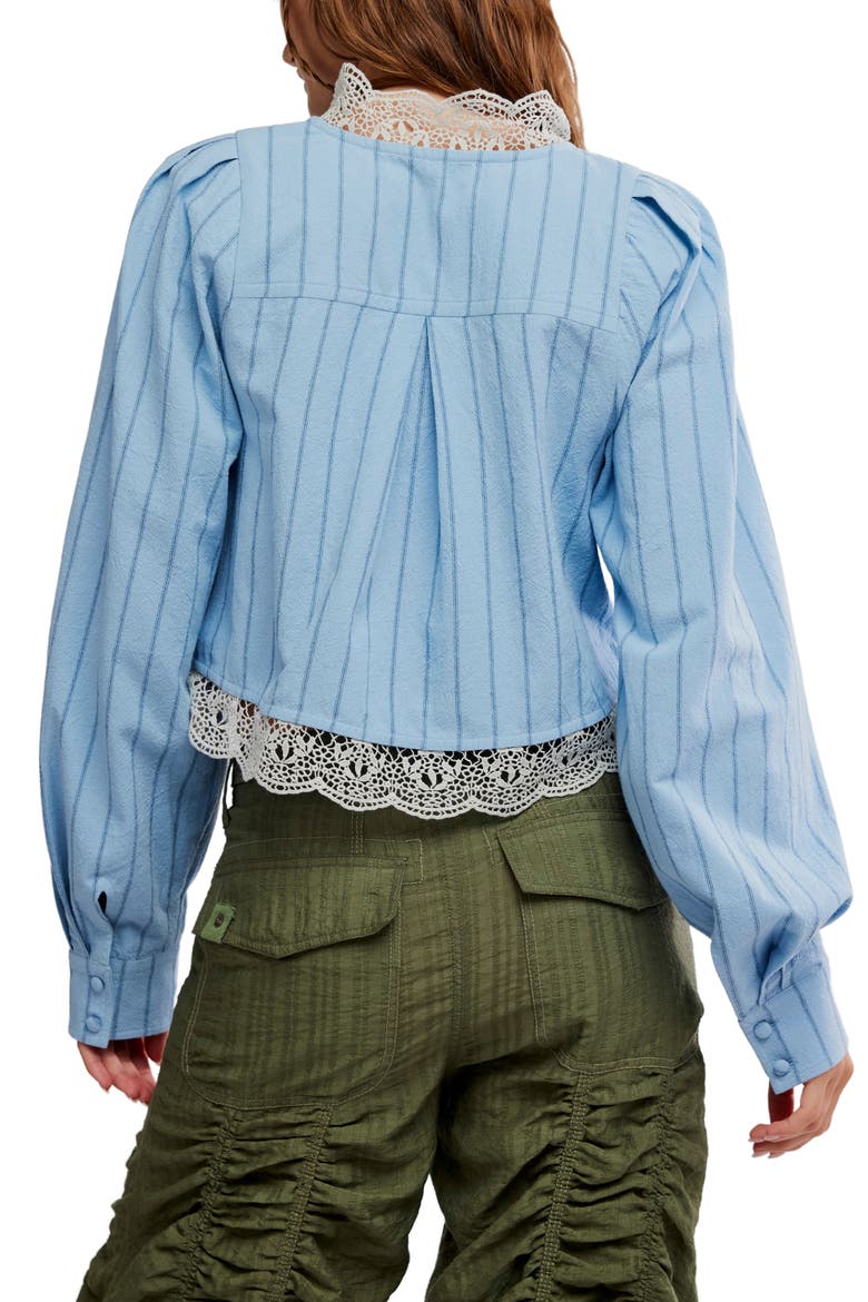 Bali Jude Embroidered Lace Top, Alternate, color, CHAMBRAY