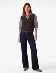 Koton Wool Blend V Neck Sleeveless Knit Sweater Vest