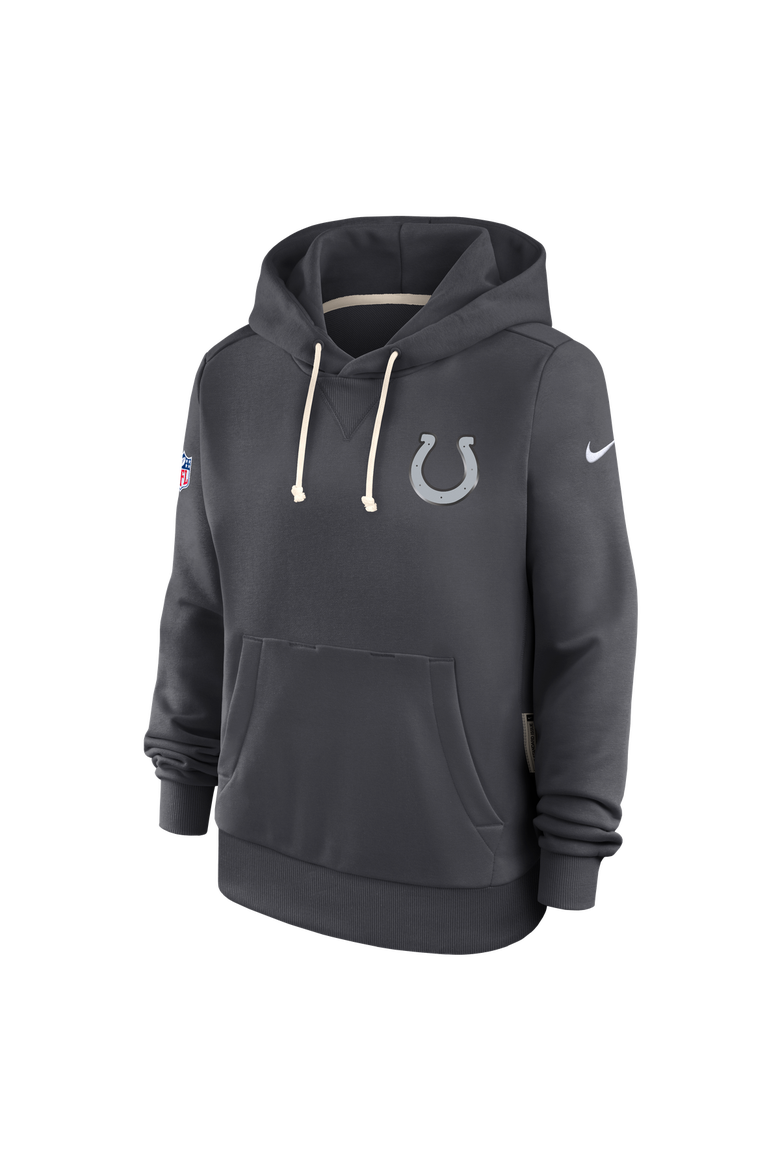 Women's Nike  Anthracite Indianapolis Colts 2026 Rivalries Collection Standard Issue Sideline Pullover Hoodie, Alternate, color, Anthracite