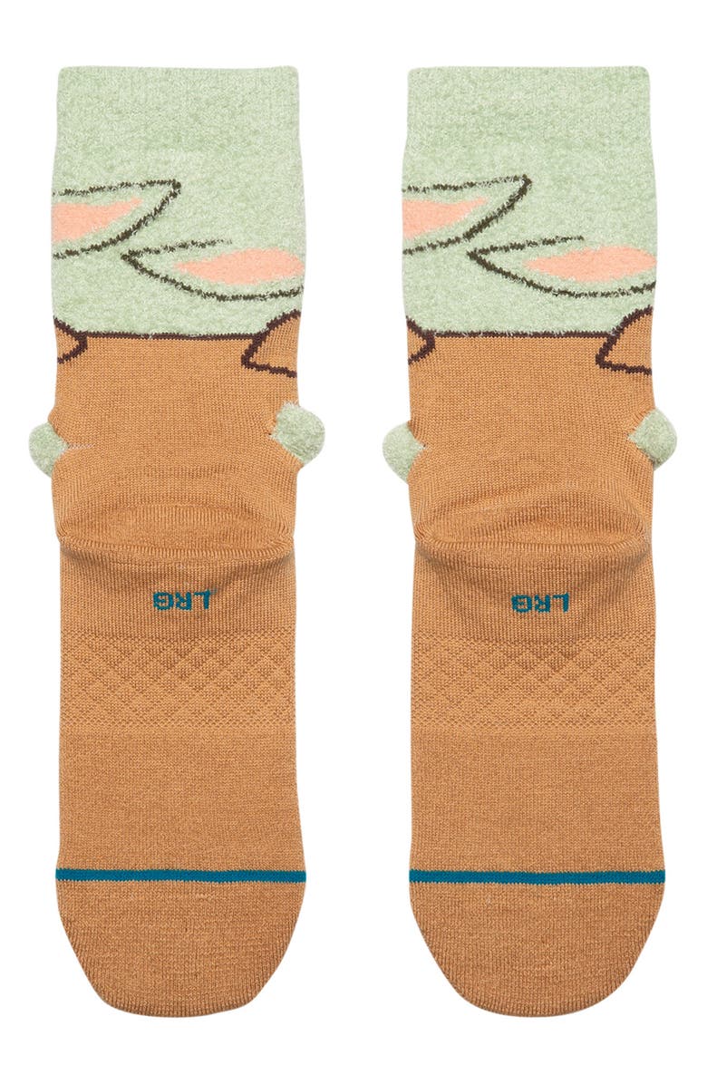 Stance Kids' Star Wars<sup>®</sup> Grogru Crew Socks, Alternate, color, Green