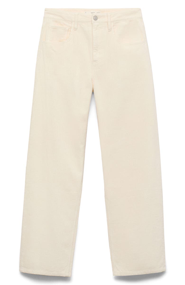 MANGO High Waist Straight Leg Corduroy Jeans, Alternate, color, 