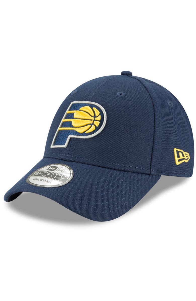 New Era Men's New Era Navy Indiana Pacers Official Team Color The League 9FORTY Adjustable Hat, Main, color, 
