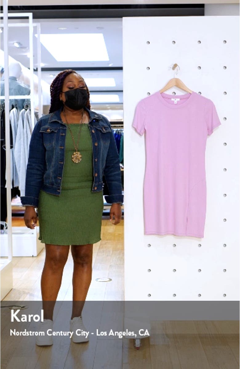 Front Slit Rib T-Shirt Dress, sales video thumbnail