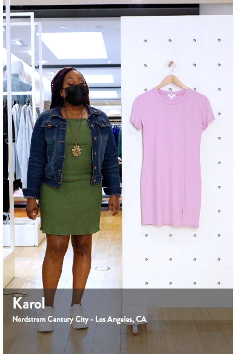Front Slit Rib T-Shirt Dress video