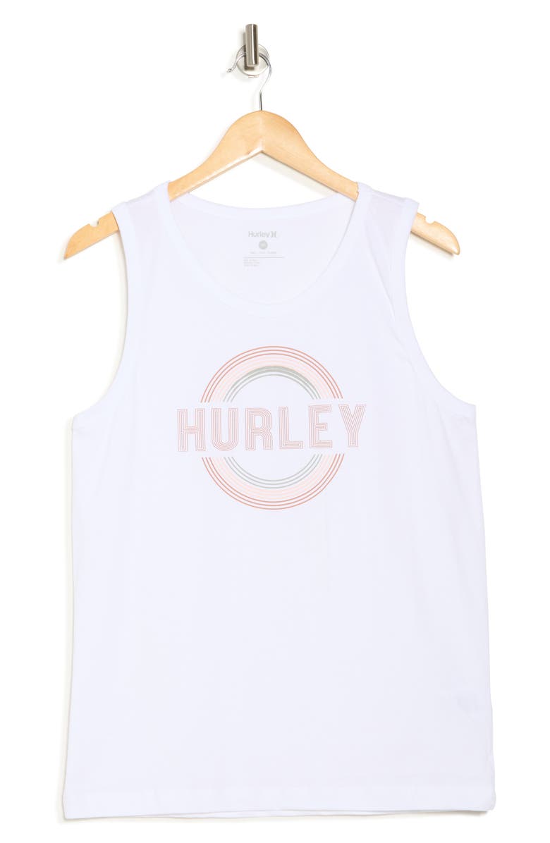 Hurley Trance Logo Cotton Graphic Tank, Alternate, color,