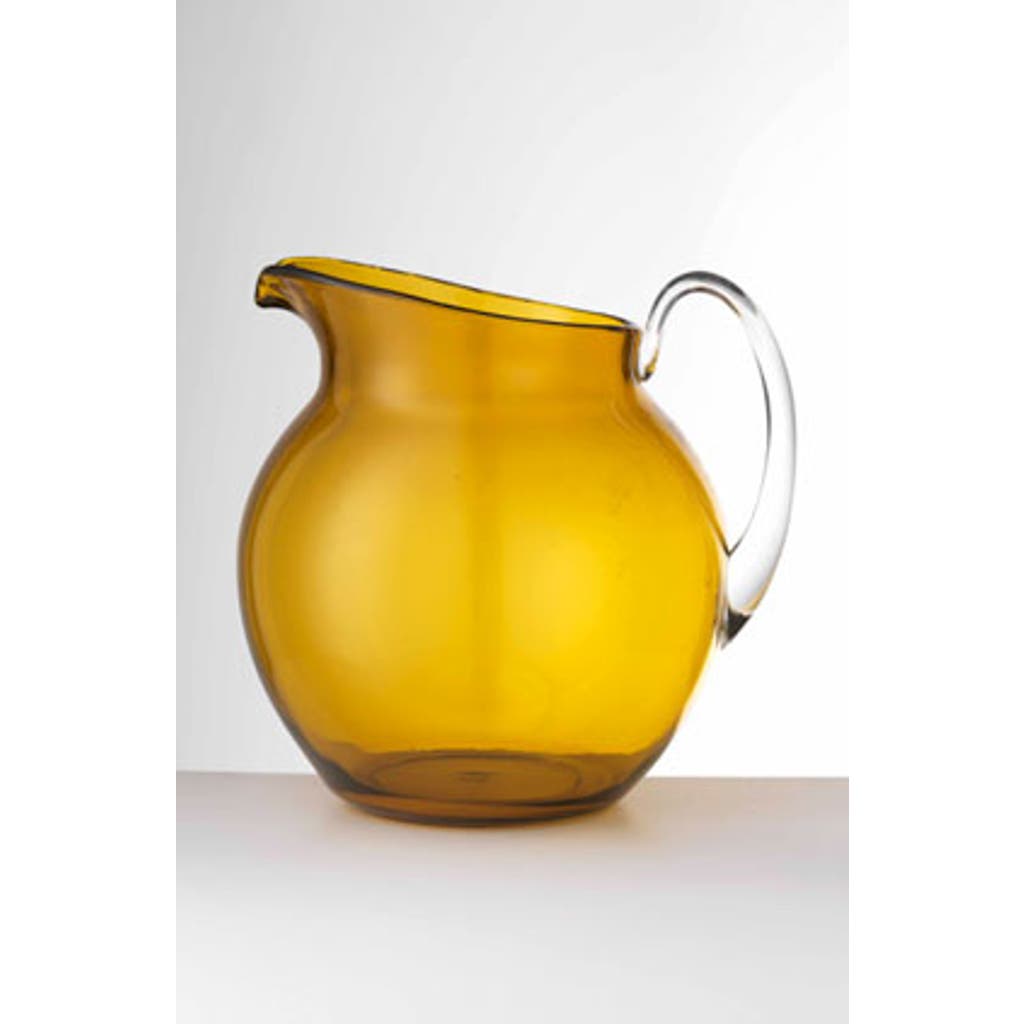 Mario Luca Giusti Palla Acrylic Pitcher In Amber