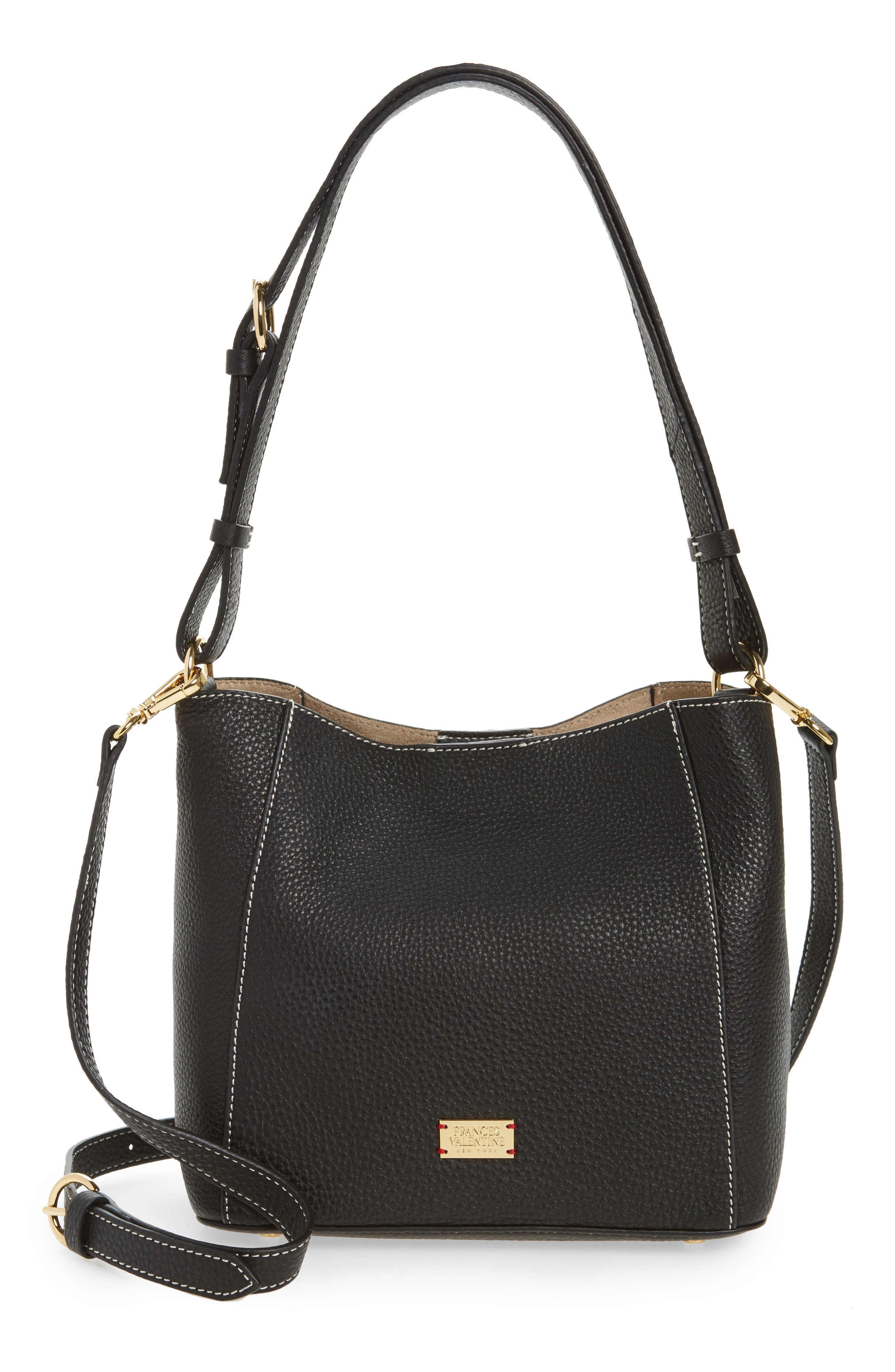 Frances Valentine Small June Leather Hobo, Main, color, 