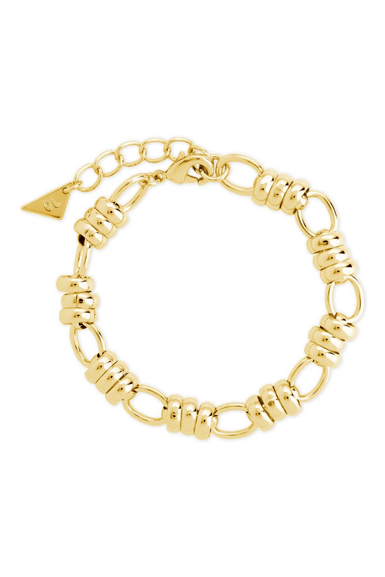 Textured Link Bracelet, Main, color, GOLD