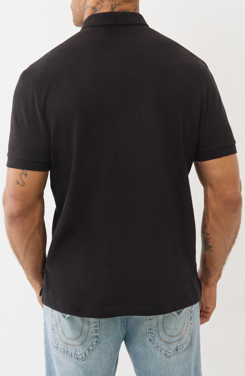 True Religion Relaxed Patchwork Cotton Polo, Alternate, color, 