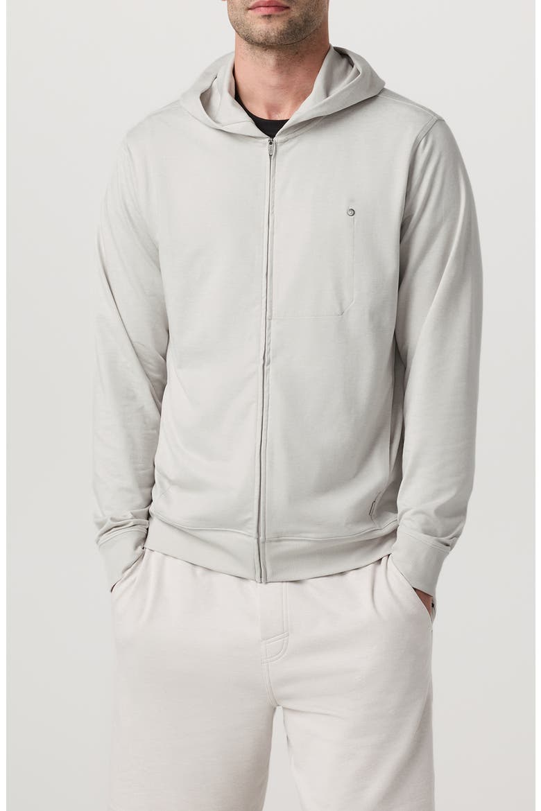Ponto Performance Zip Hoodie, Main, color, SALT HEATHER