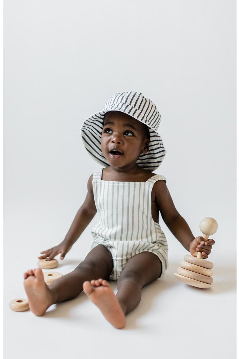 Stripe Organic Cotton Bucket Hat, Alternate, color, STRIPES AWAY INK BLUE