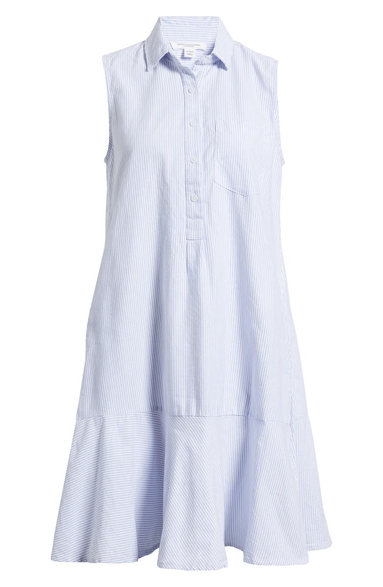 beachlunchlounge Marina Stripe Sleeveless Cotton Shirtdress, Alternate, color,
