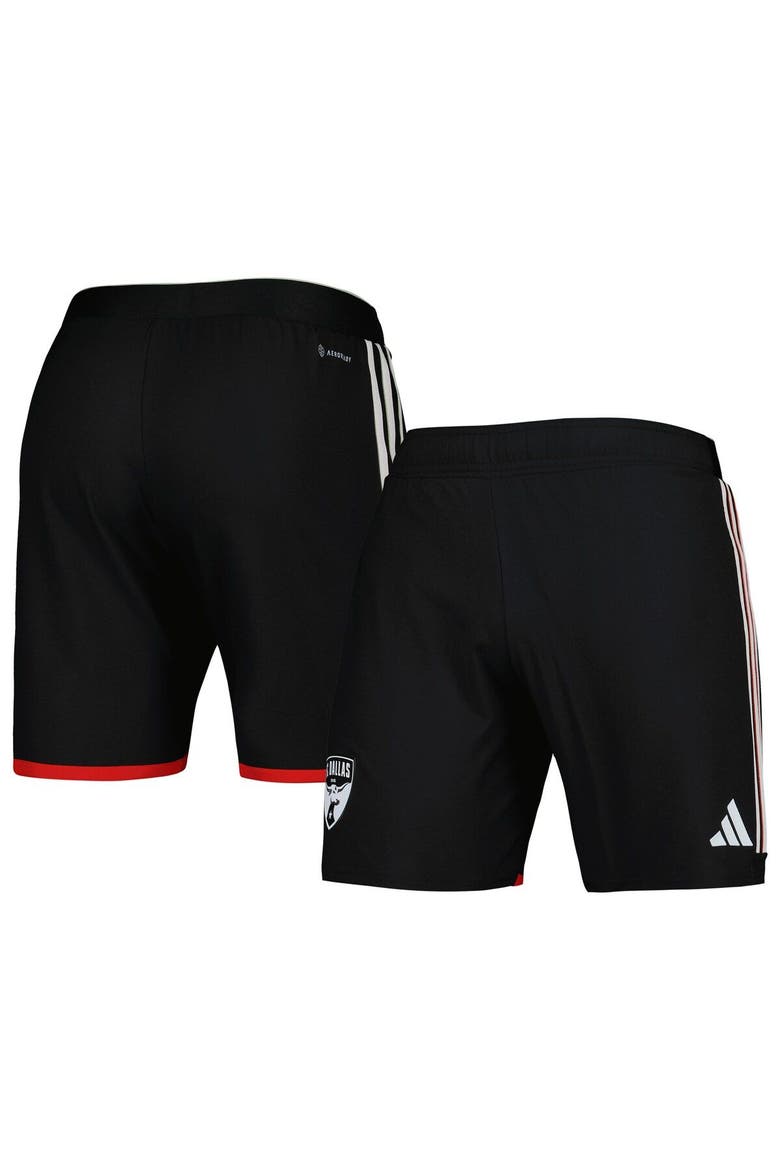 Men's adidas Black FC Dallas 2023 Away AEROREADY Authentic Shorts, Main, color, Black