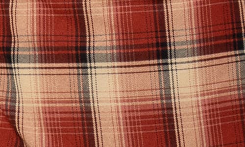 Beivy Plaid Asymmetric Dress In Burgundy