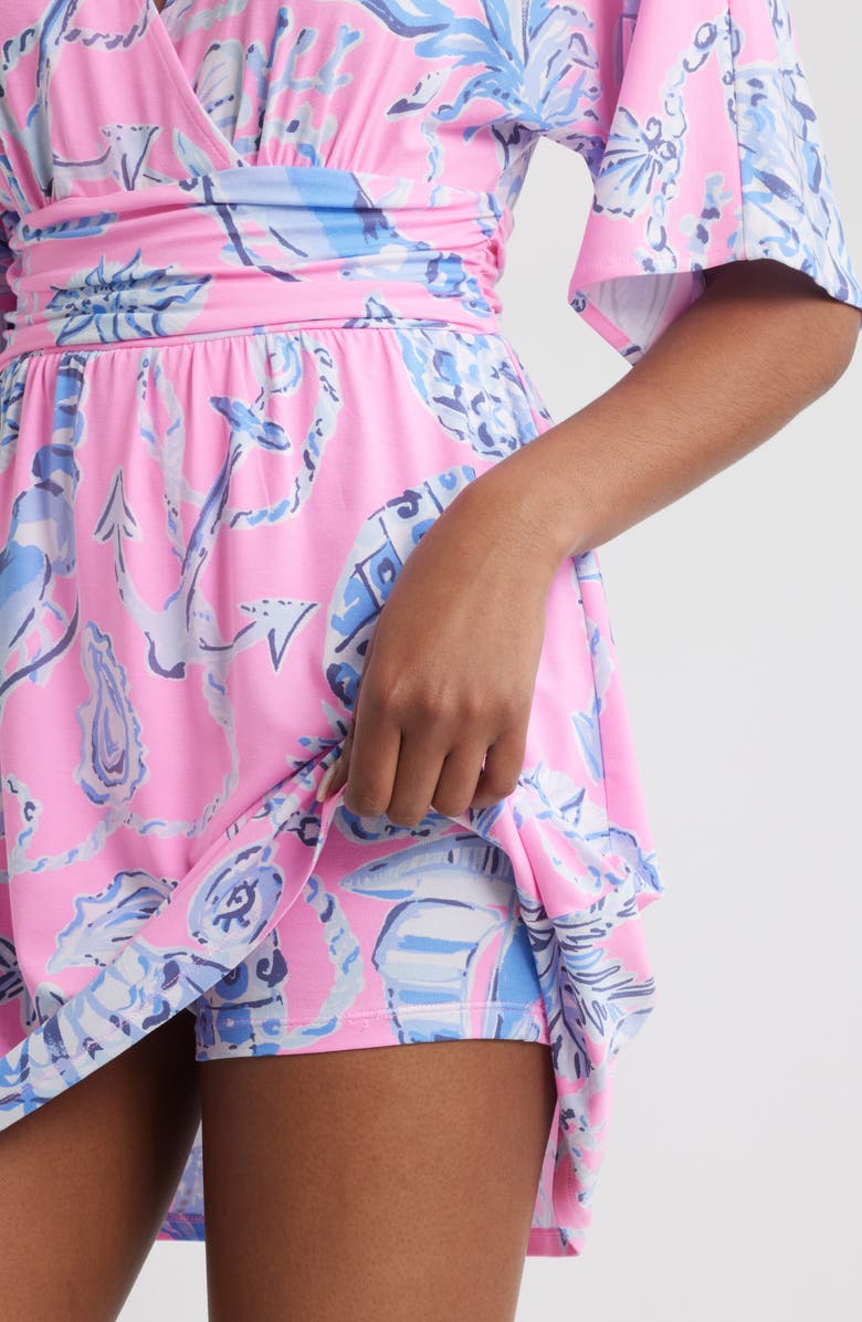 Lilly Pulitzer<sup>®</sup> Parigi Print Skort Romper, Alternate, color, Rousseau Pink Barefoot