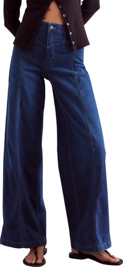 Libre Front Yoke Wide Leg Jeans
