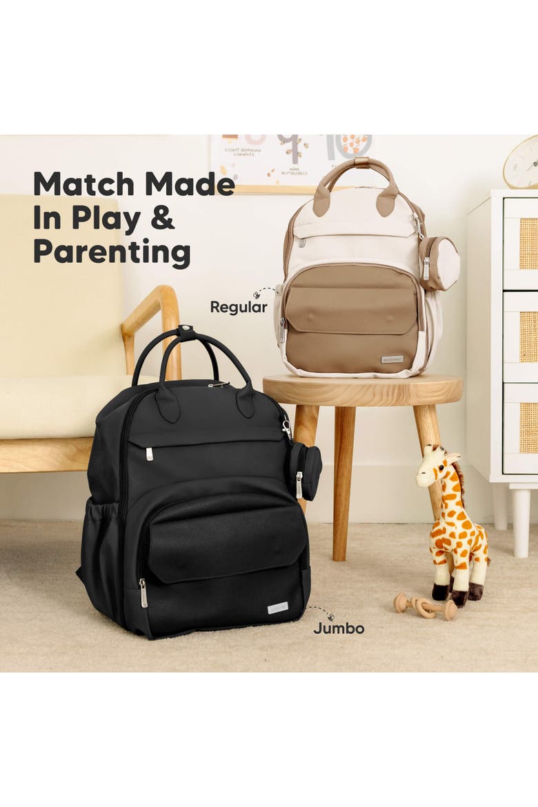 Play Diaper Bag, Alternate, color, Trendy Black