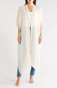 BCBGeneration Pinstripe Woven Duster