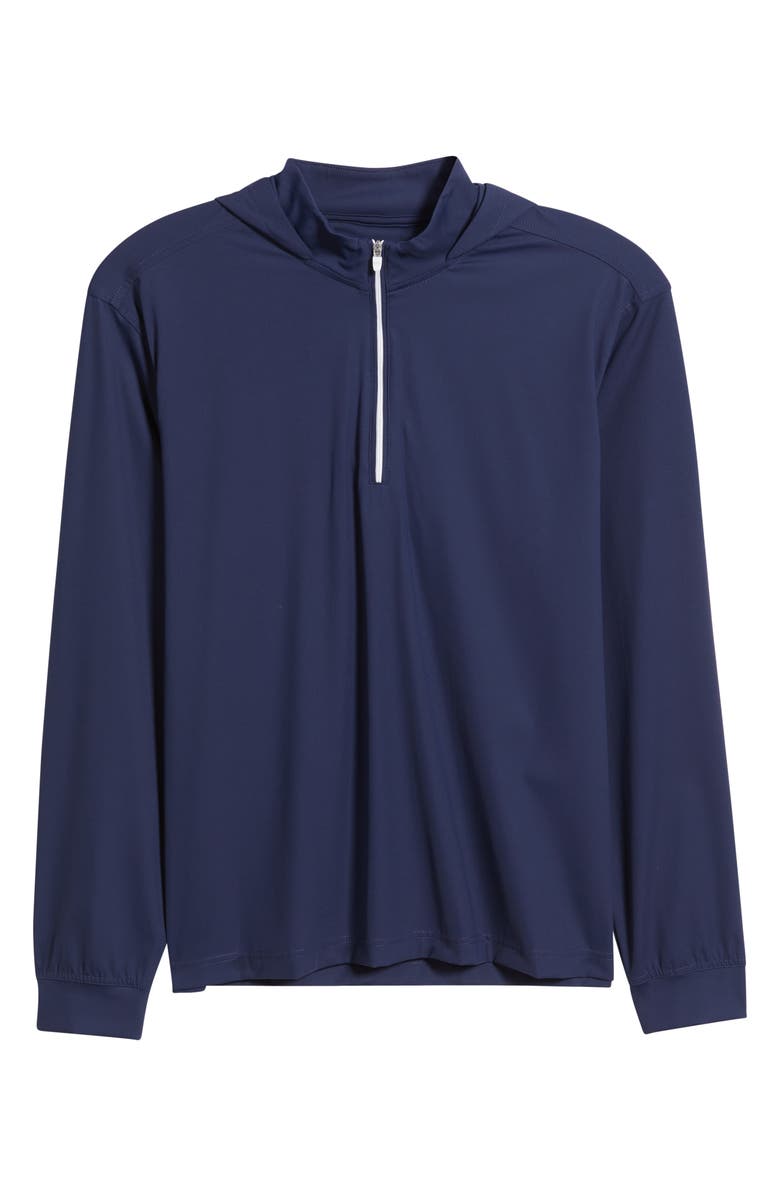 johnnie-O Robby Performance Quarter Zip Hoodie, Alternate, color, Navy