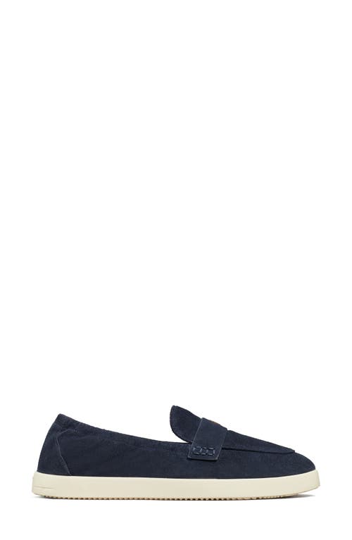 Tory Burch Sporty Suede Slip-on Loafers In Navy