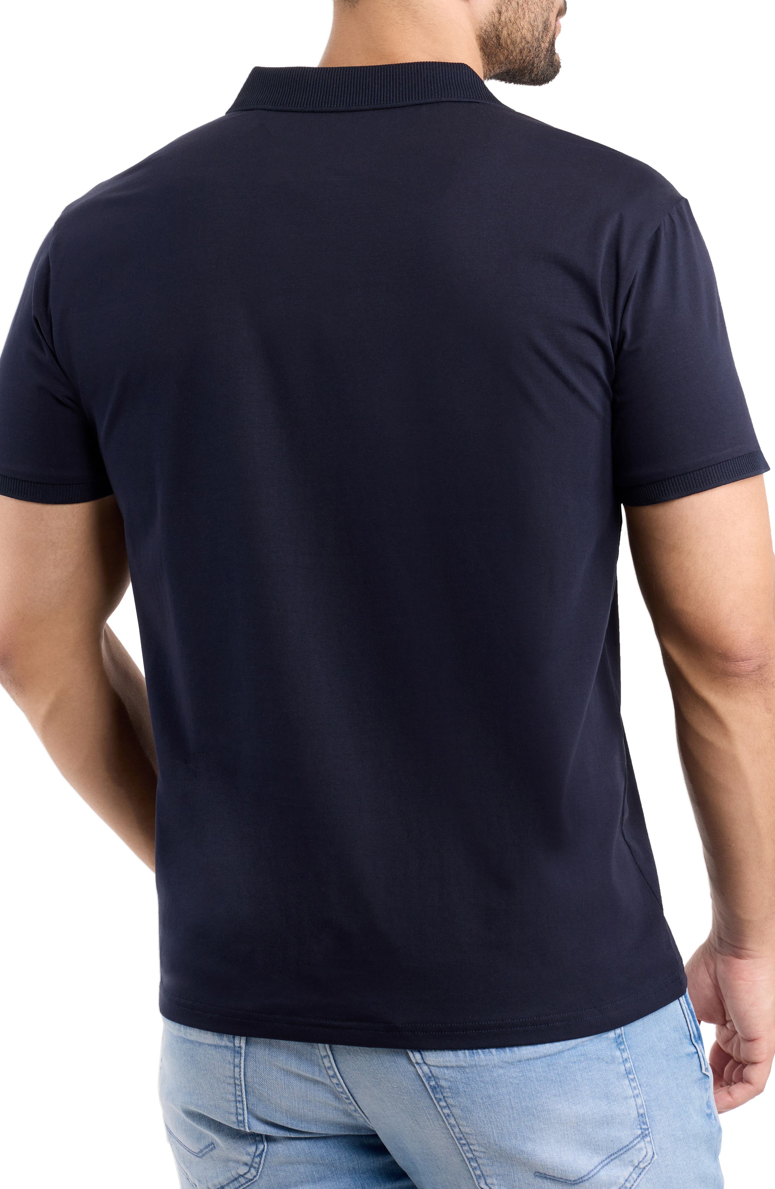 Stretch Cotton Rib Polo - image 4