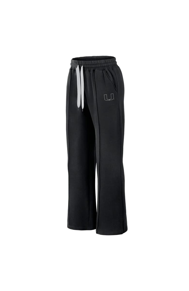 FANATICS Women's Fanatics Black Miami Hurricanes Prime Supersoft Fleece Flaired Sweatpants, Alternate, color, Black