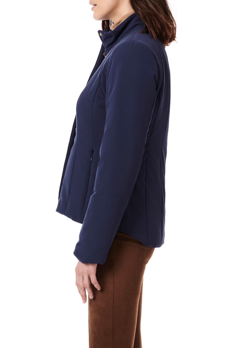 Bernardo Stand Collar Puffer Jacket, Alternate, color, Night Shadow