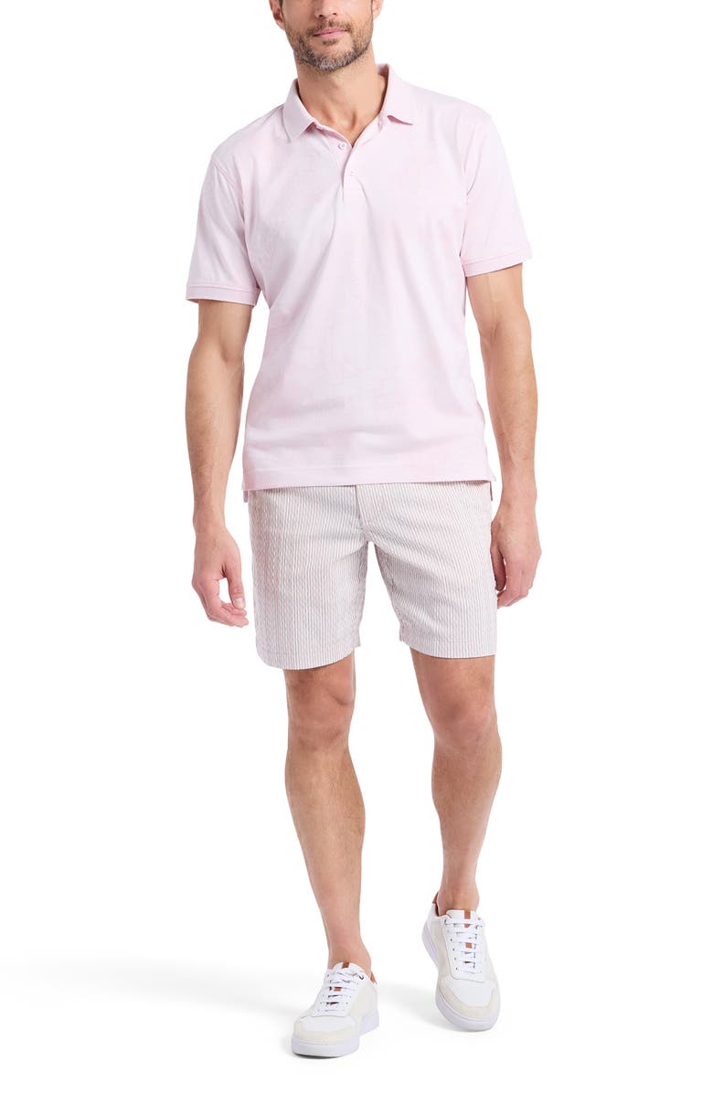 Robert Graham Linford Cotton Polo, Alternate, color, Light Pink
