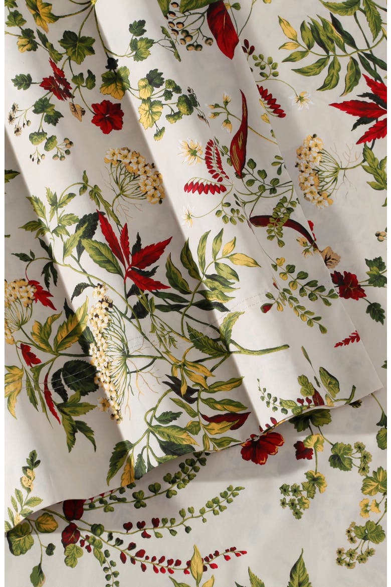 Maui Floral Print 300 Thread Count Cotton Percale Sheet Set, Alternate, color, MAUI FLORAL