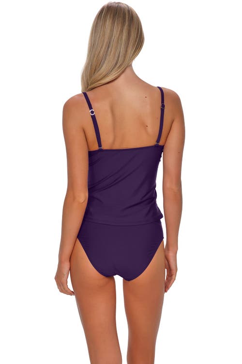 Sunsets Simone Tankini Swimsuit Top In Purple