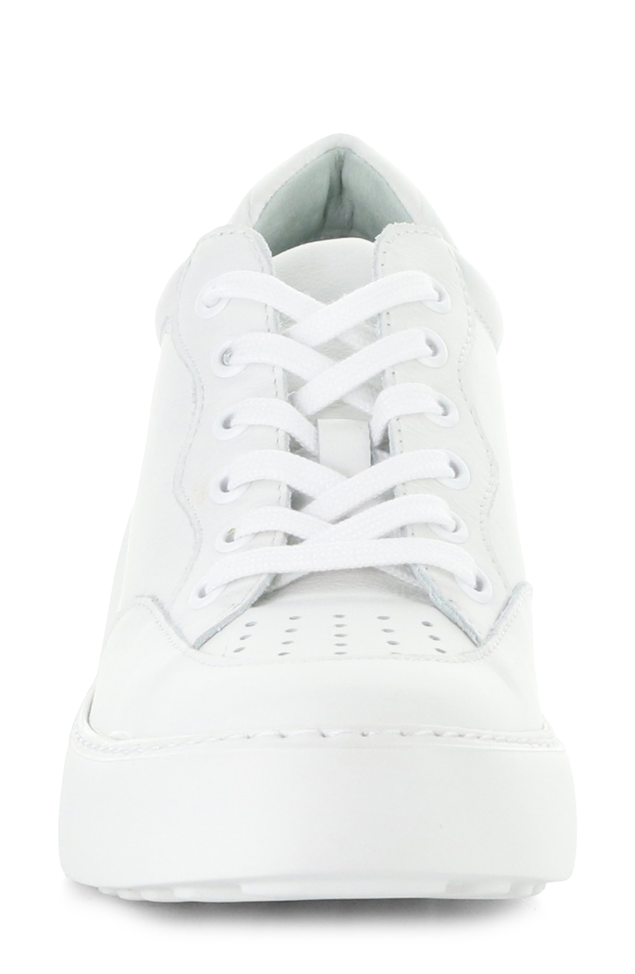 Derk Platform Wedge Sneaker, Alternate, color, 000 WHITE VELVET