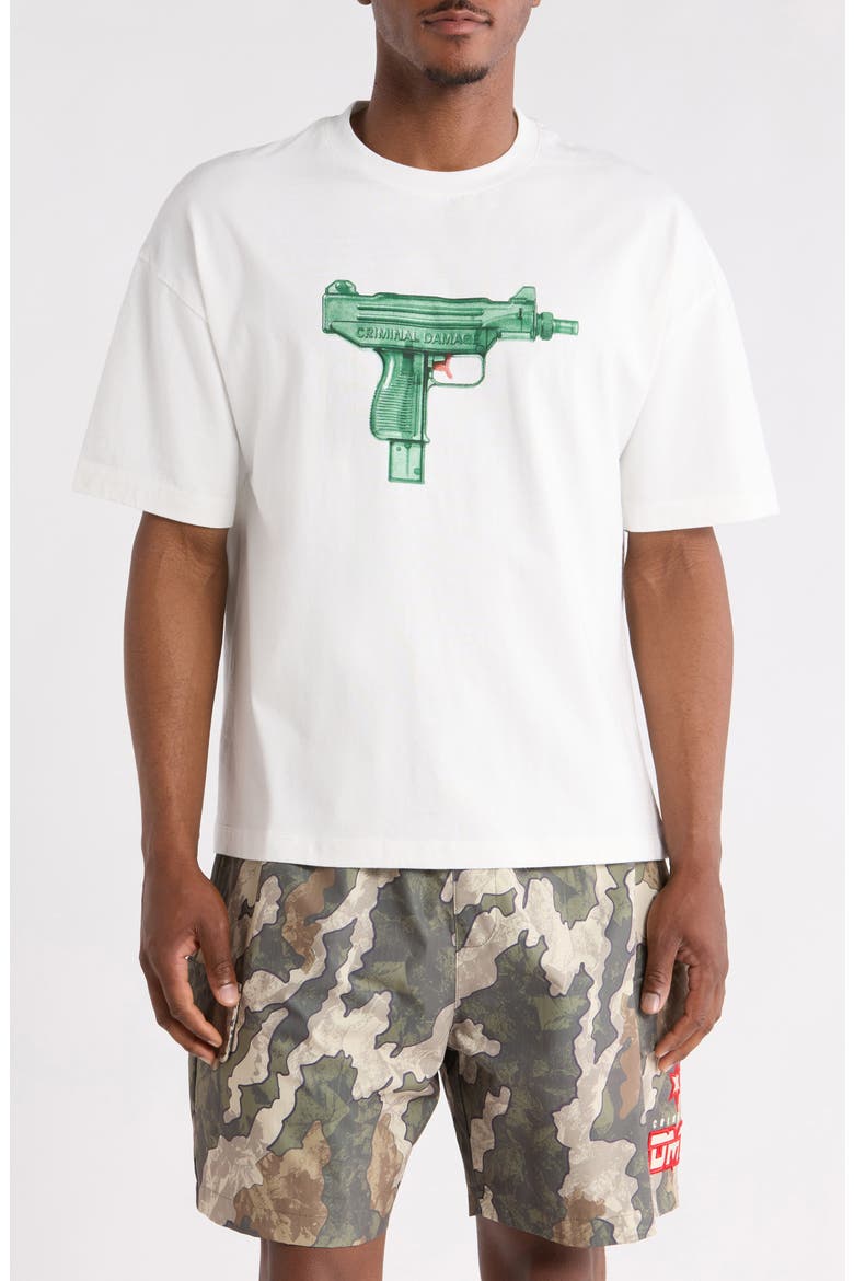 Water Gun T-Shirt, Main, color, OFF-WHITE