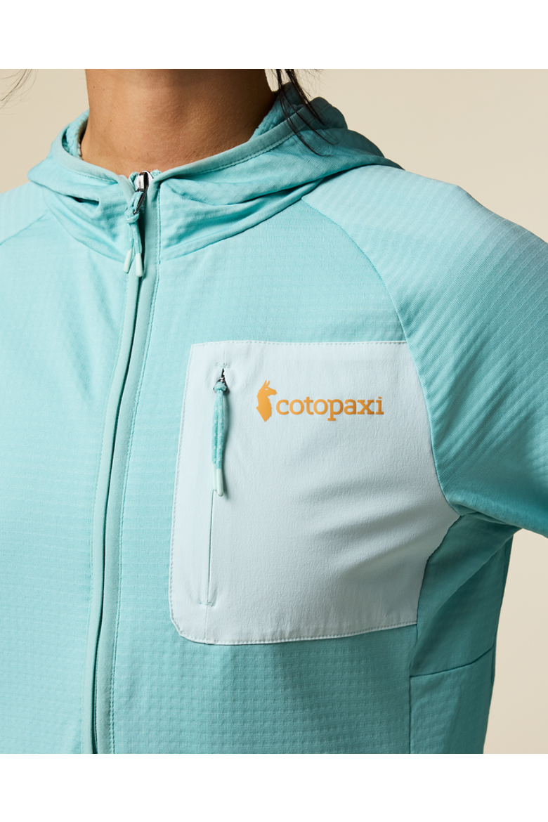 Otero Fleece Full-Zip Hooded Jacket - Women's, Alternate, color, Tide Pool