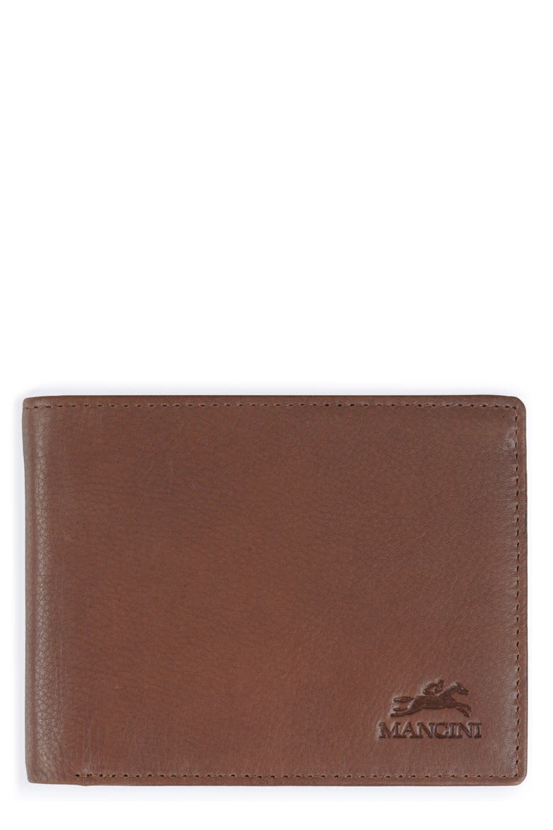RFID Bifold Wallet, Main, color, BROWN