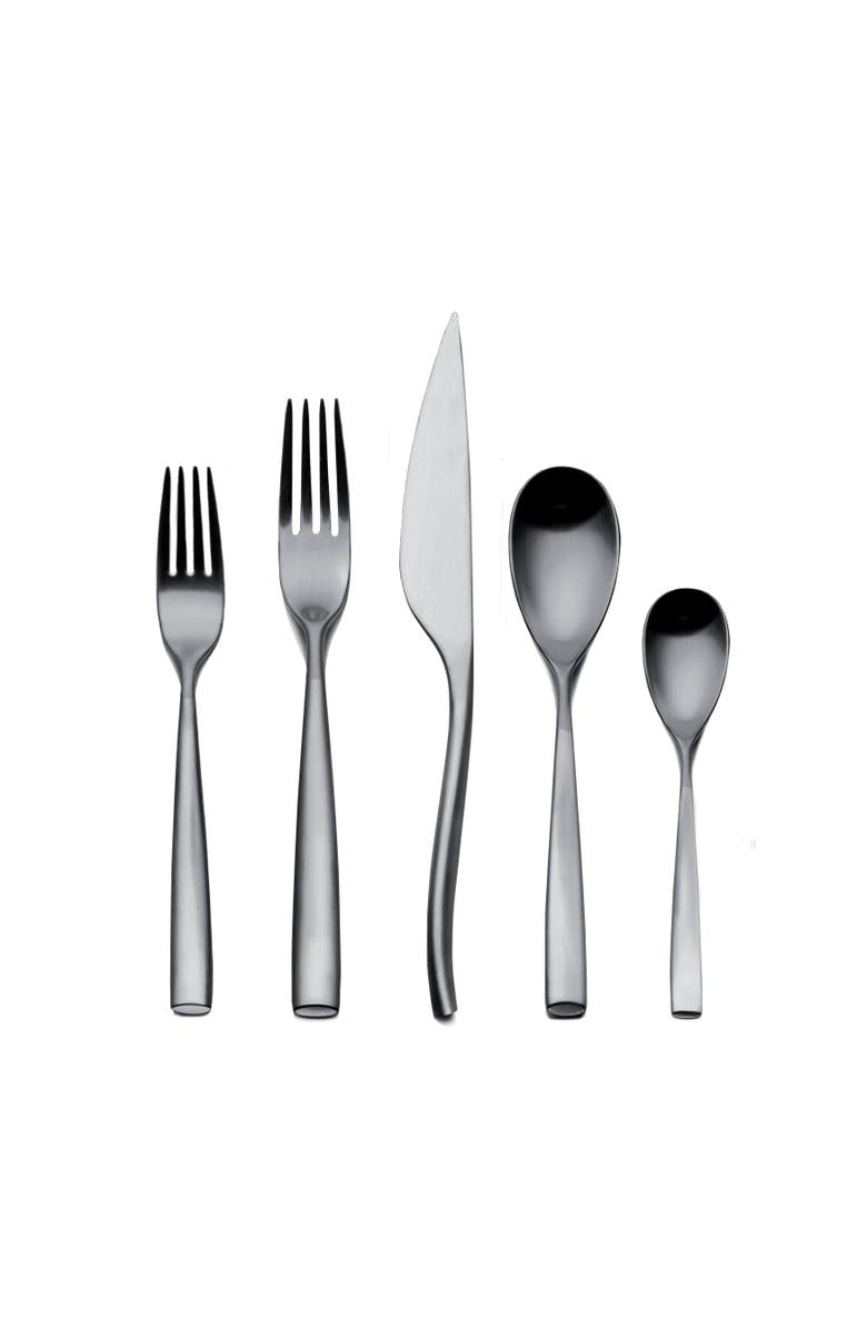 Mepra Arte Flatware Set - 5 Pieces, Main, color, Ice Silver