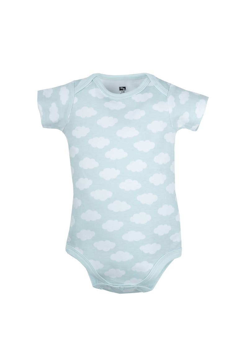 All-Season Cotton One-Piece Garment Set of 3, Alternate, color, Hello World Cloud
