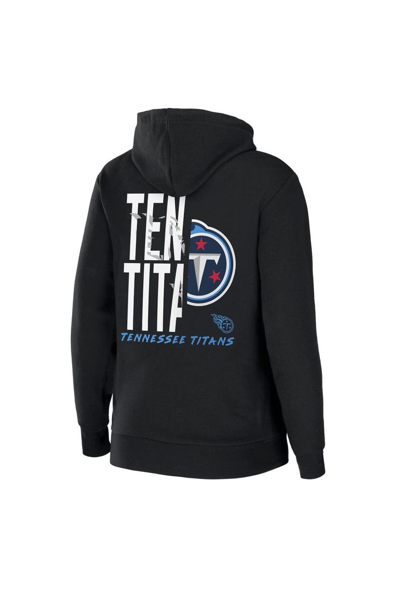 Women's WEAR by Erin Andrews Black Tennessee Titans Sponge Fleece Full-Zip Hoodie, Alternate, color, Black
