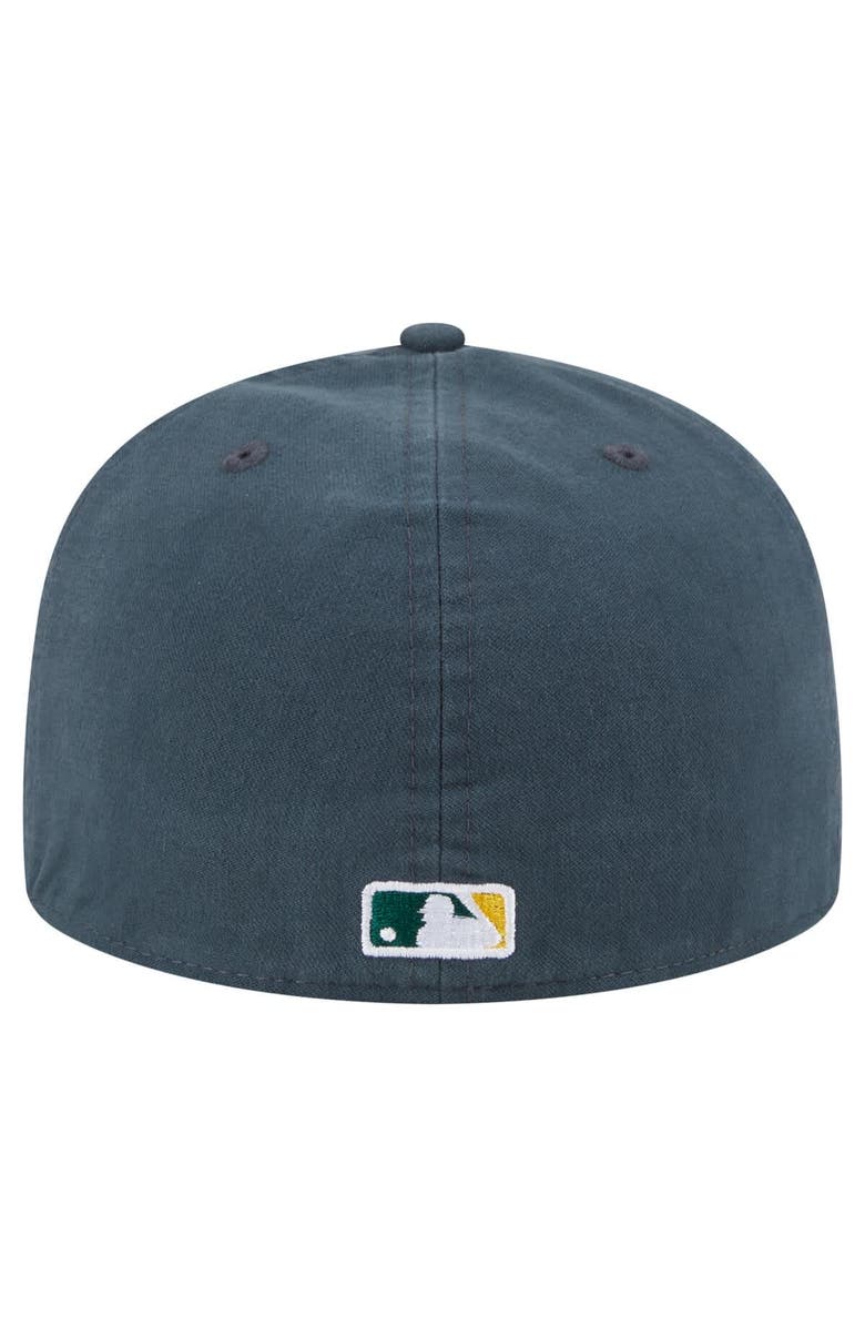 New Era Men's New Era  Dark Green Athletics Championship Side Flag A-Frame 59FIFTY Fitted Hat, Alternate, color, Dark Green