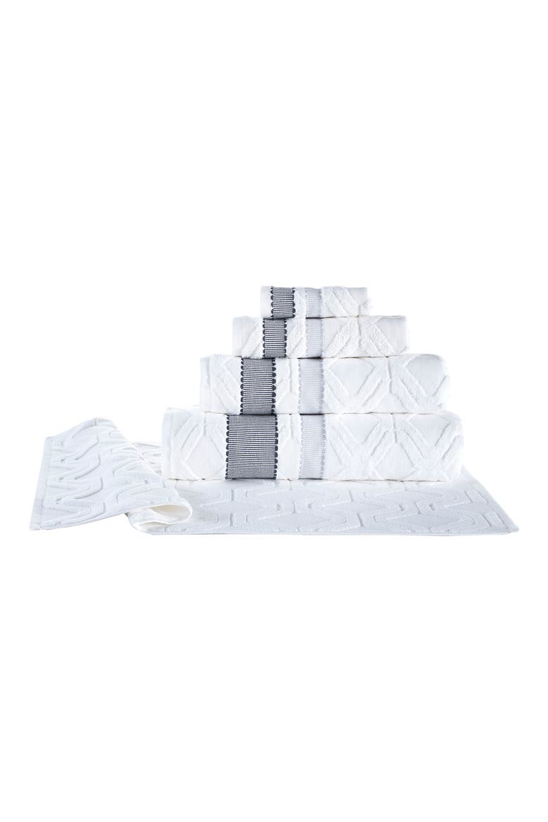2-Piece Large Square Towel Set, Alternate, color, WHITE