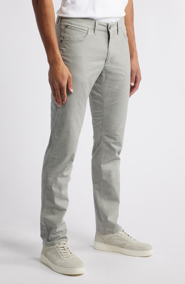 Brax Chuck Microcheck Modern Fit Stretch Pants, Alternate, color, Silver