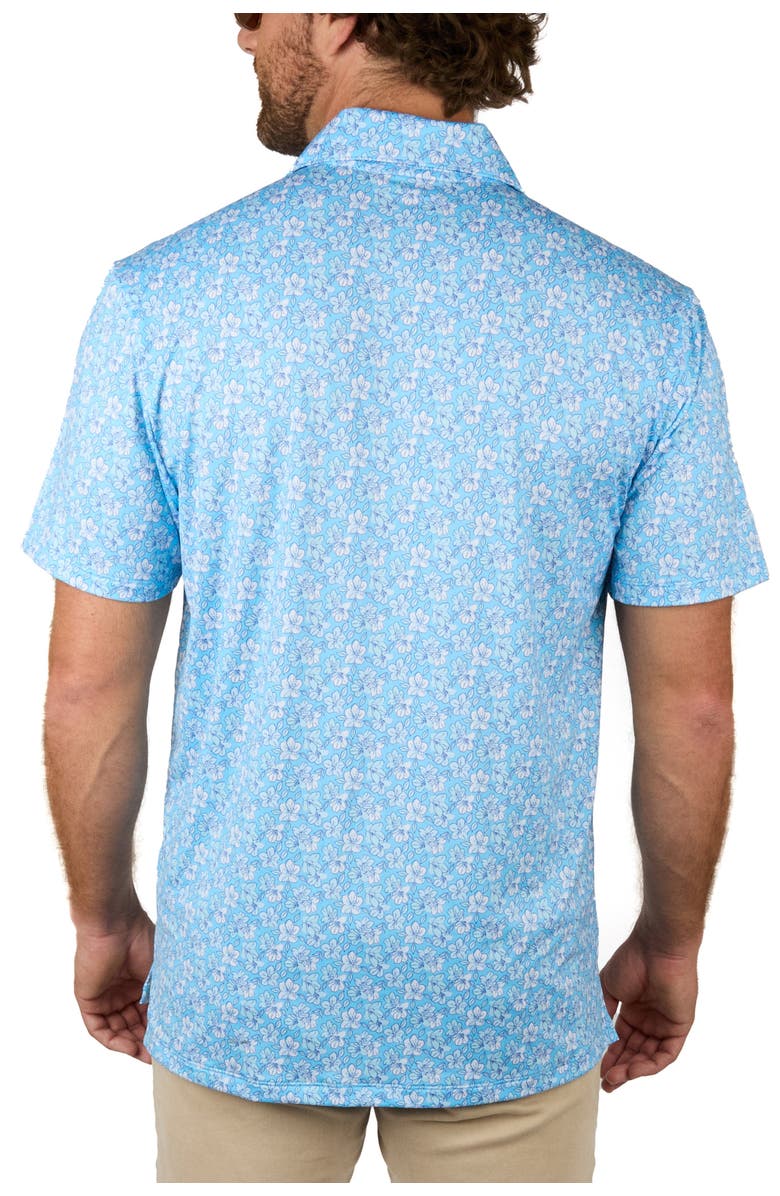 Kenny Flowers The Azaleas - Sky Blue Golf Shirt, Alternate, color, Blue