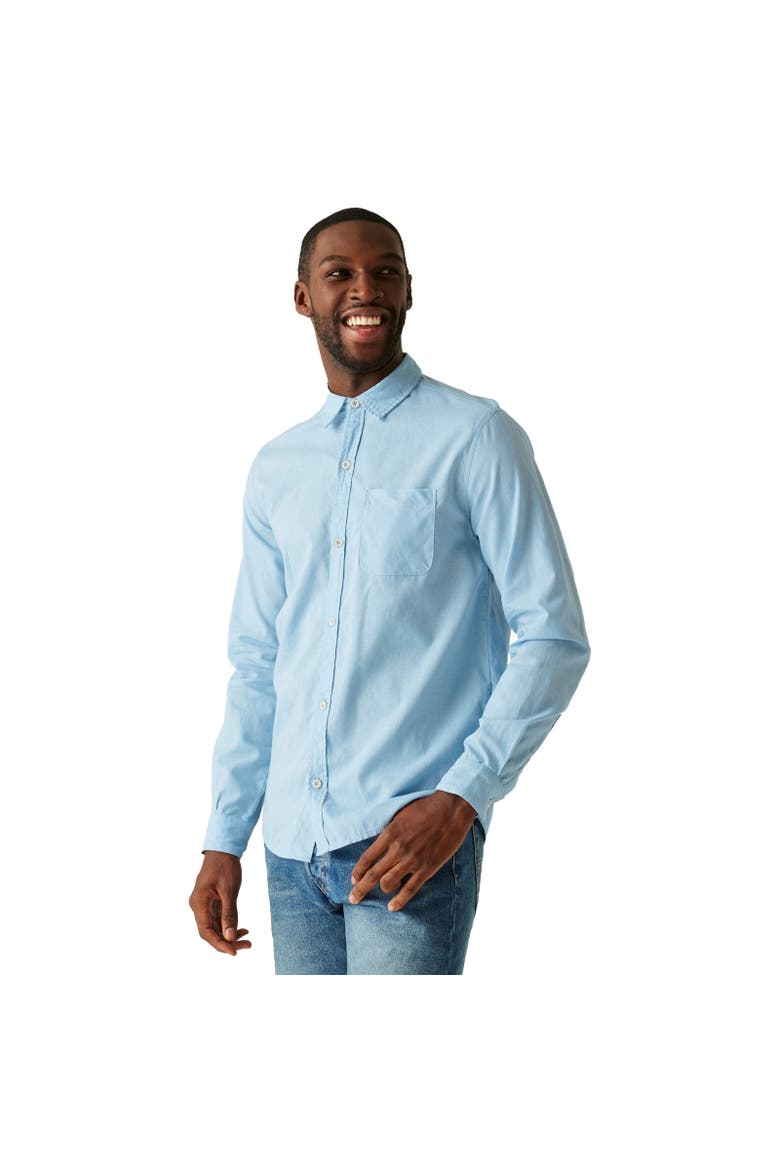Loran Long-Sleeved Shirt, Alternate, color, Chambray Blue
