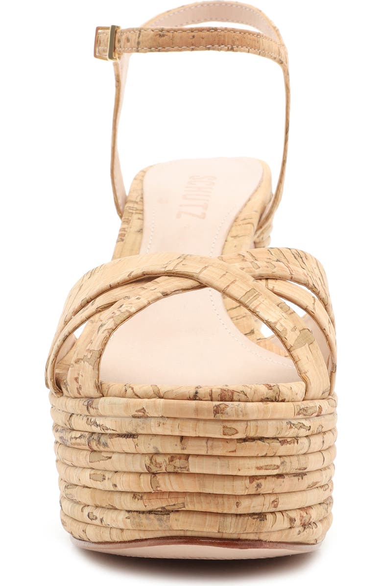 Schutz Darila Cork Platform Sandal, Alternate, color,