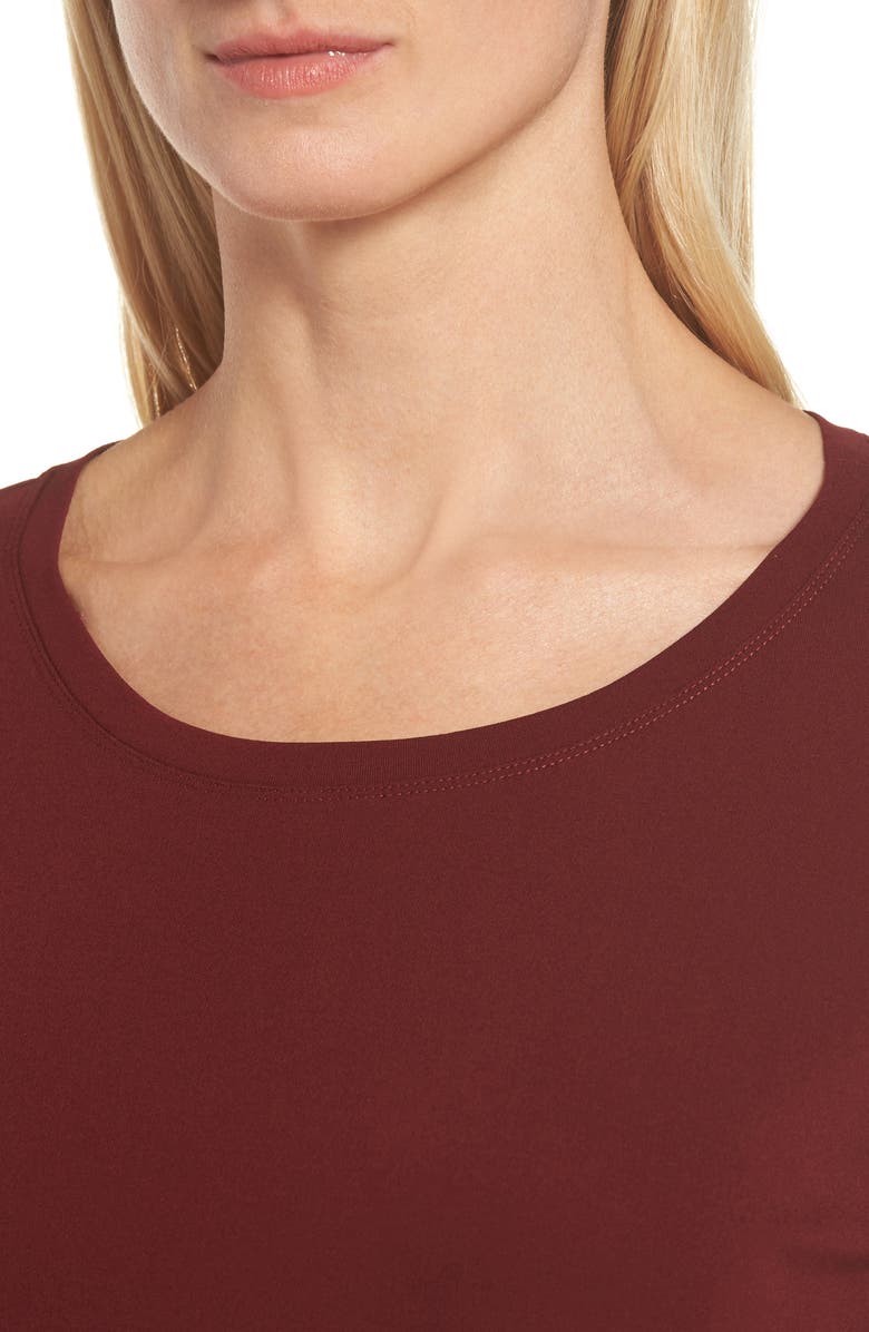 Eileen Fisher Silk Tee, Alternate, color, 