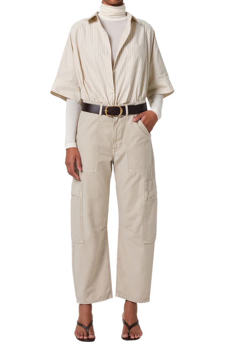 Citizens of Humanity Marcelle Low Rise Barrel Cargo Pants, Alternate, color, Burnished Quartz