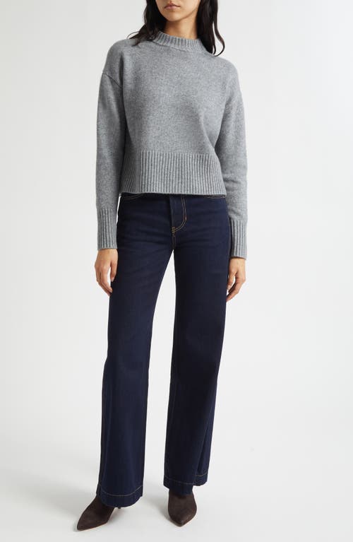 Veronica Beard Andi Mock Neck Merino Wool & Cashmere Sweater In Blue