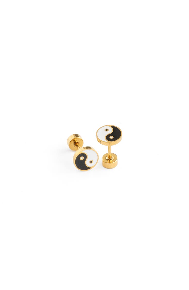 Pip Pop Yin Yang Stud Earrings, Alternate, color, Multi