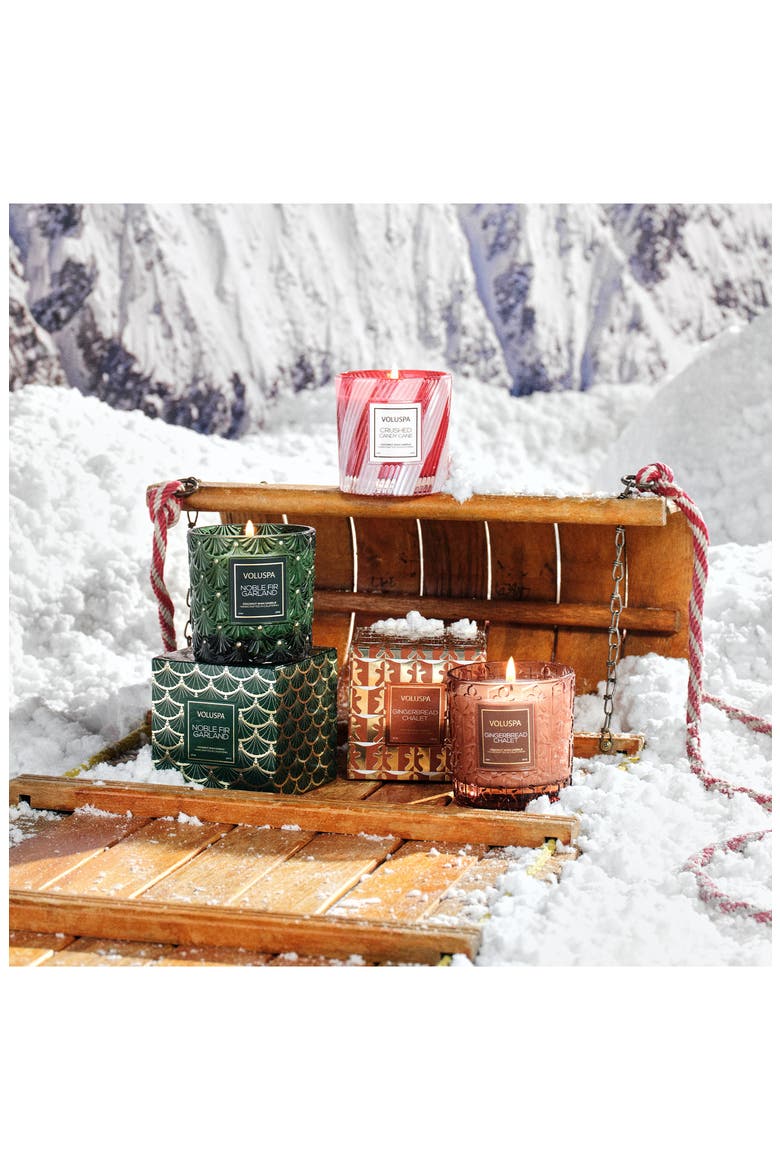 Crushed Candy Cane Luxe Classic Candle, Alternate, color, NO COLOR