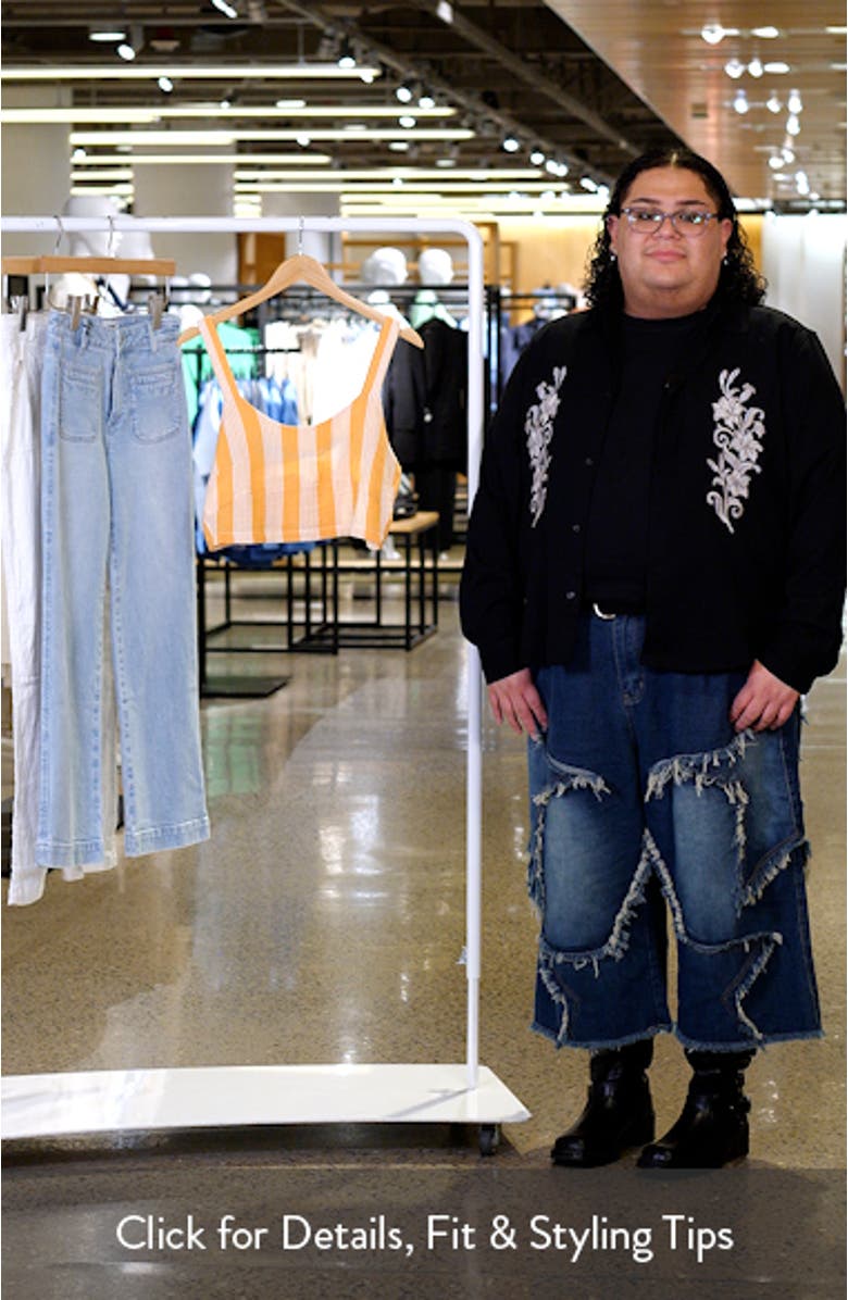 Premium Surf Stripe Crop Tank, sales video thumbnail