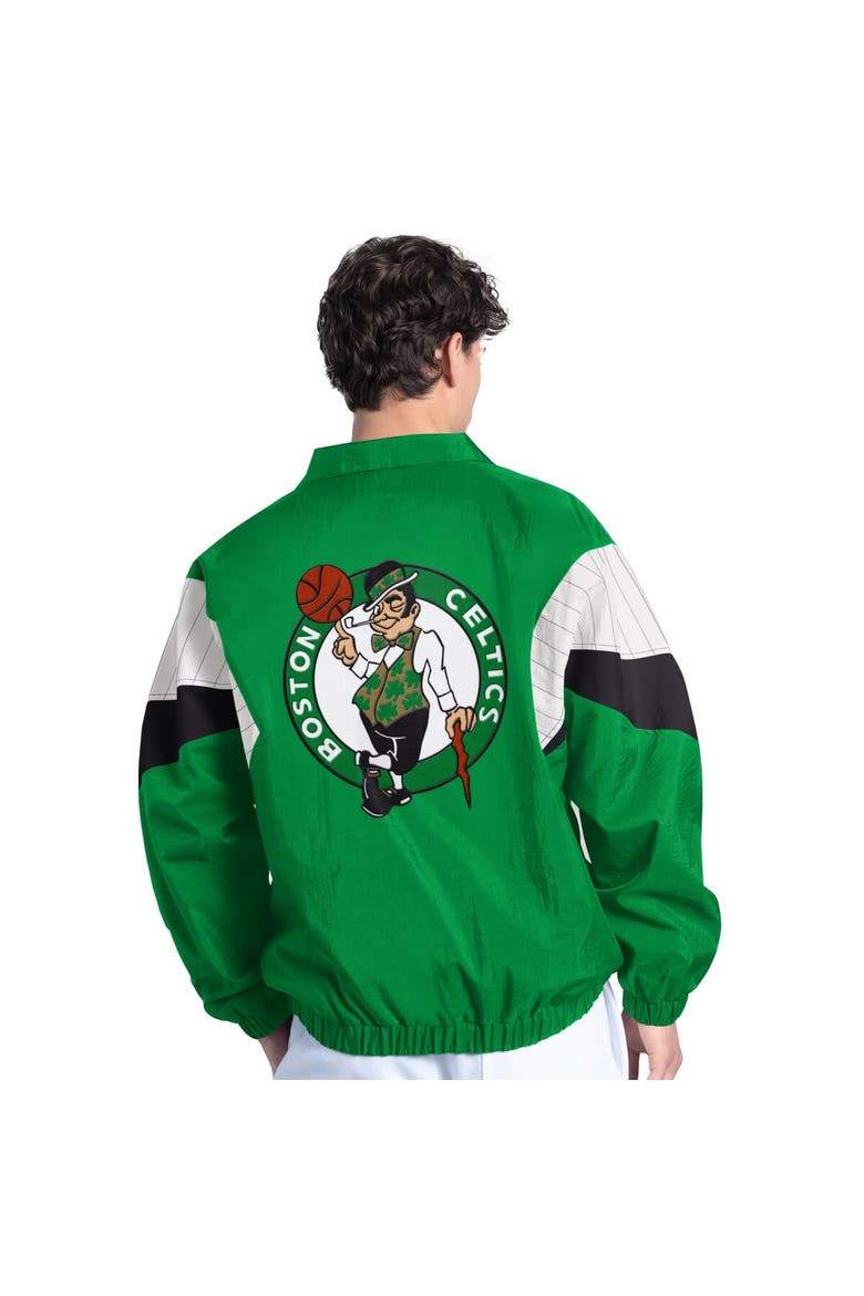 Men's Starter Kelly Green Boston Celtics Yard Line Full-Zip Jacket, Alternate, color, Kelly Green